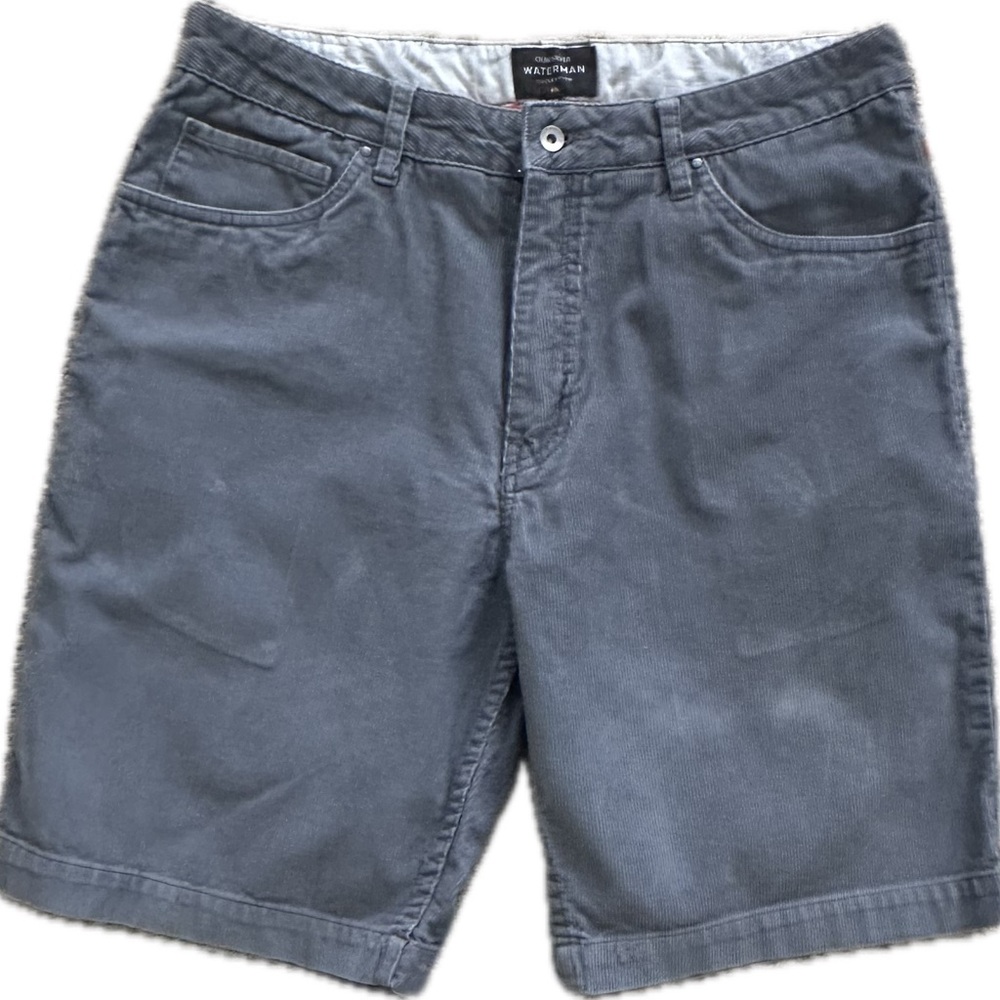 Quiksilver Gray waterman Collection Flat Front Corduroy Shorts Versatile Design